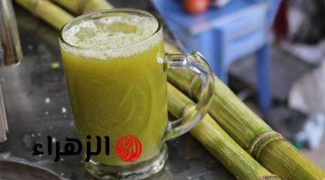 سؤال حير الملايين.. لماذا يتغير لون عصير القصب بعد دقائق من شرائه؟ أخيراً عرفنا