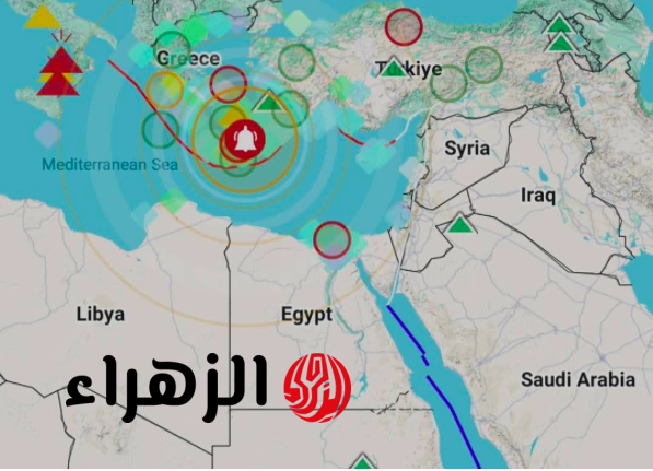زلزال للمرة الثانية.. هزة أرضية بقوة 4.7 ريختر شمال مدينة رشيد في مصر