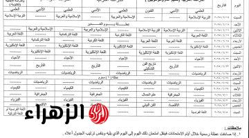 رسمياً جدول السادس الإعدادي 2026 في العراق.. اعرف مواعيد كل مادة قبل ما يفوتك الوقت