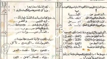 أسئلة سهلة وخط جميل.. صورة امتحان المرحلة الابتدائية تعود لعام 1984 تثير إعجاب الجمهور