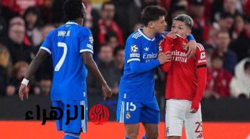 ريال مدريد يهزم بنفيكا ويتاهل لثمن نهائي دوري ابطال اوروبا
