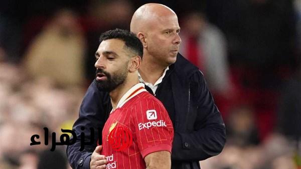 أرني سلوت محمد صلاح مفتاح قوة ليفربول وتأثيره حاسم أمام وولفرهامبتون