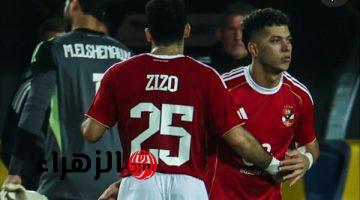 إمام عاشور يسجل هدف الأهلي الثاني أمام المقاولون العرب في الدوري المصري