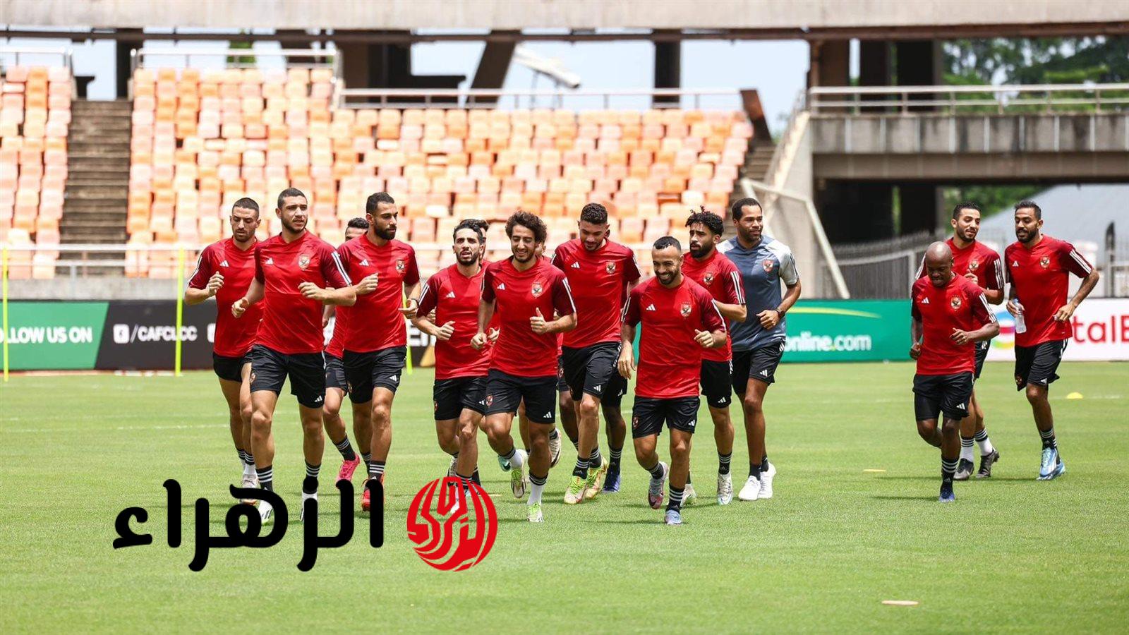 الأهلي يختتم تدريباته لمواجهة المقاولون العرب في الدوري المصري الممتاز الأطراف