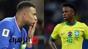 الآن القنوات الناقلة لمباراة فرنسا والبرازيل france VS barazil استعدادا لكأس العالم 2026 لمتابعة النتيجة