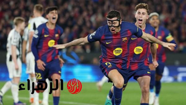 برشلونة يكتسح نيوكاسل يونايتد 7-2 ويتأهل لربع نهائي دوري أبطال أوروبا
