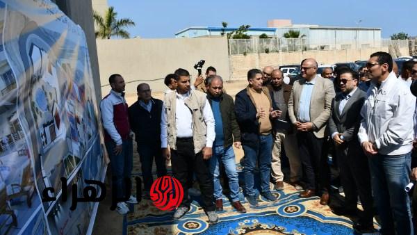 جوهر نبيل وأيمن عطية يتفقدان معدلات تنفيذ منتدى الشباب بأبو قير