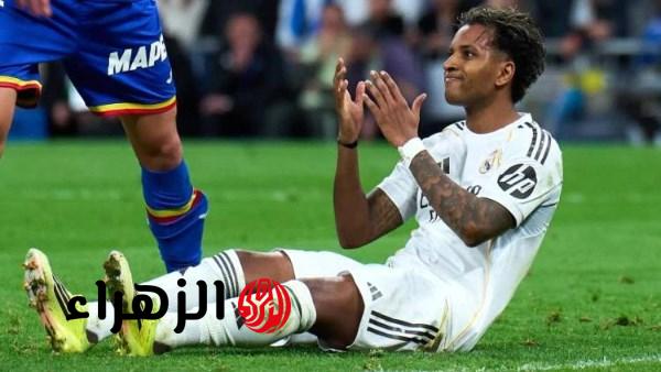ريال مدريد يعلن نجاح جراحة الرباط الصليبي للمهاجم البرازيلي رودريجو