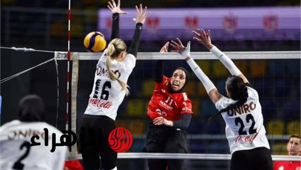سيدات الأهلي والزمالك يهزمن المقاولون ودلفي بسوبر طائرة الآنسات