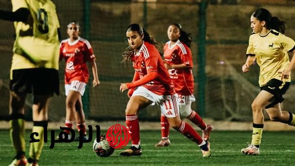 سيدات الأهلي يواجهن المصري الليلة في الجولة 21 ببطولة الدوري النسائي