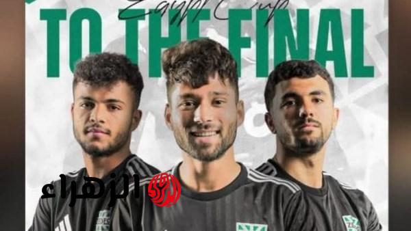 سيف زاهر يحتفل بتأهل نادي زد إلى نهائي كأس مصر للمرة الثانية