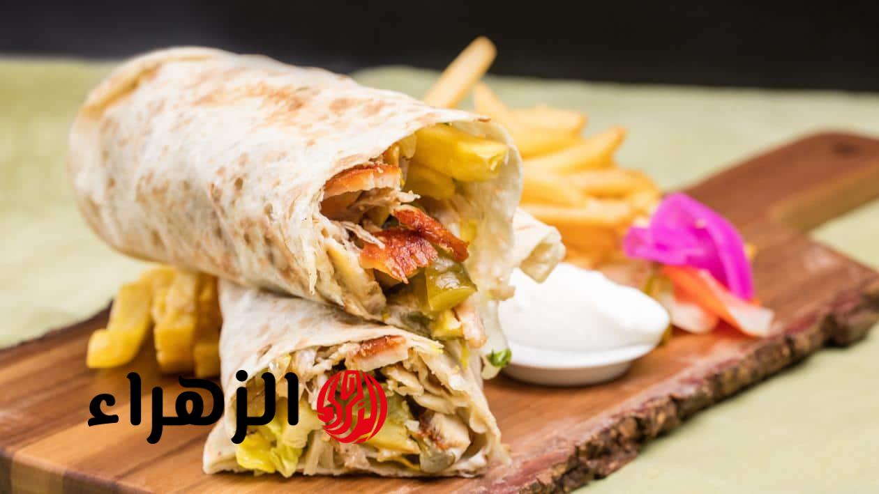 طريقة عمل شاورما الفراخ مثل المطاعم بطريقة سهلة وبسيطة وطعم ولا أروع