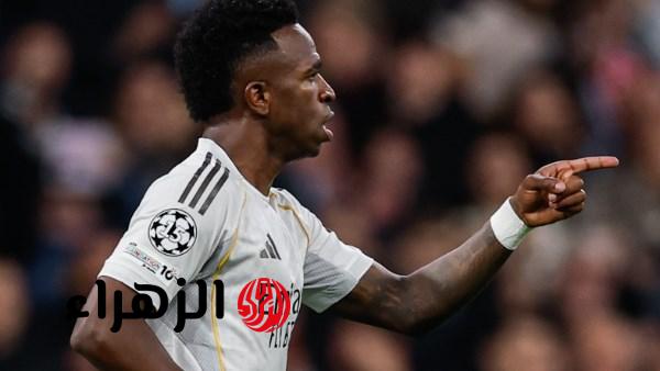 فينيسيوس يطالب لاعبي ريال مدريد بأفضل أداء أمام مانشستر سيتي في سانتياجو برنابيو