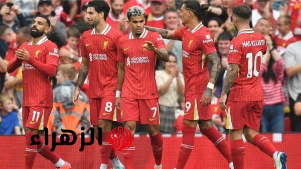 ليفربول يتقدم على توتنهام بهدف سوبوسلاي في الشوط الأول بمشاركة نجوموها