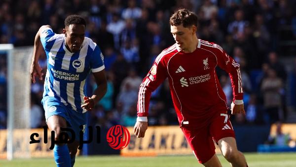ليفربول يخسر من برايتون بهدفين مقابل هدف في غياب محمد صلاح