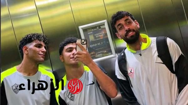 محمد ابراهيم ينشر صورة مع لاعبي الزمالك بعد التعادل مع أوتوهو بأفريقيا