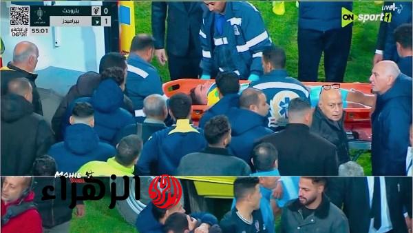 مصطفى المنيري يكشف تطورات حالة محمد حمدي بعد بلع لسانه بمباراة بتروجت
