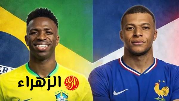 موعد مباراة فرنسا والبرازيل الودية اليوم والقنوات الناقلة أونلاين