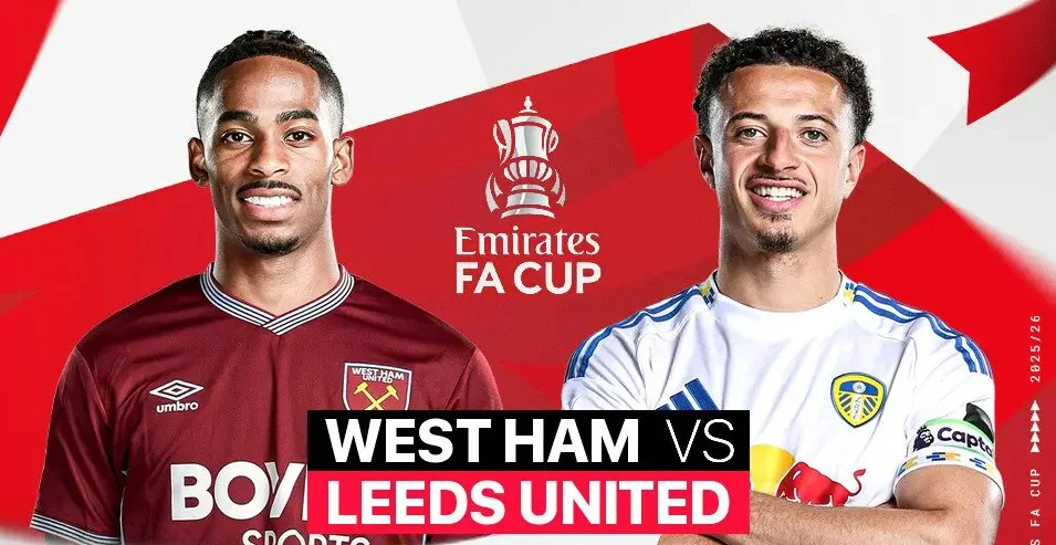 West Ham United vs Leeds United.. القنوات الناقلة لمباراة وست هام وليدز اليوم.. قمة نارية في ربع نهائي كأس الاتحاد الإنجليزي