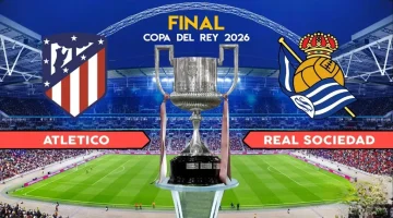 القنوات المجانية الناقلة لمباراة أتلتيكو مدريد ضد ريال سوسيداد اليوم ومعلق المباراة في نهائي كأس ملك إسبانيا Atletico Madrid vs Real Sociedad