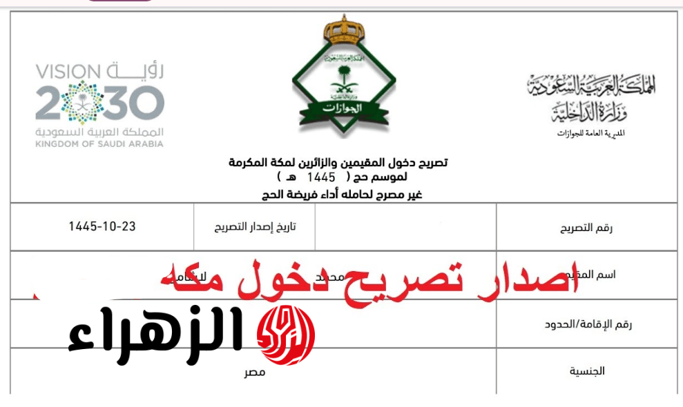السعـودية تطـلق إصدار تصاريح دخول مكة المكرمة 2026.. تعرف على طريقة استخراج التصريح وعقـوبات المخـالفين