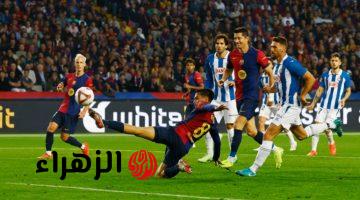 قمة Barcelona vs Espanyol.. القنوات الناقلة لمباراة برشلونة واسبانيول في الدوري الاسباني بجودة عالية.. معلق المباراة