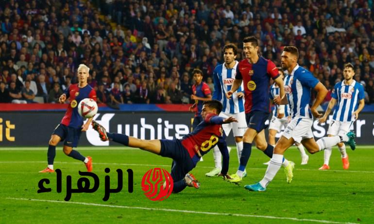 قمة Barcelona vs Espanyol.. القنوات الناقلة لمباراة برشلونة واسبانيول في الدوري الاسباني بجودة عالية.. معلق المباراة