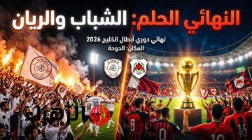 Al-Shabab vs Al-Rayyan: تشكيـــل مباراة الشباب السعودي والريان القطري في نهائي دوري أبطال الخليج 2026.. والقنــوات النـاقلـة