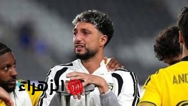 إصابة وسام أبو علي بقطع في الرباط الصليبي وتأكُّد غيابه عن مباريات فريقه الفترة المقبلة
