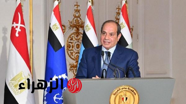 الرئيس السيسي: على أي اتفاق سلام أن يراعي الشواغل والمتطلبات الأمنية المشروعة للدول العربية
