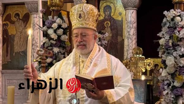 المطران شامي يترأس صلوات سبت النور في كاتدرائية القيامة بالقاهرة