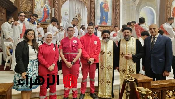 الهلال الأحمر يعلن تنفيذ خطة التأمين الطبي لاحتفالات عيد القيامة في 440 كنيسة