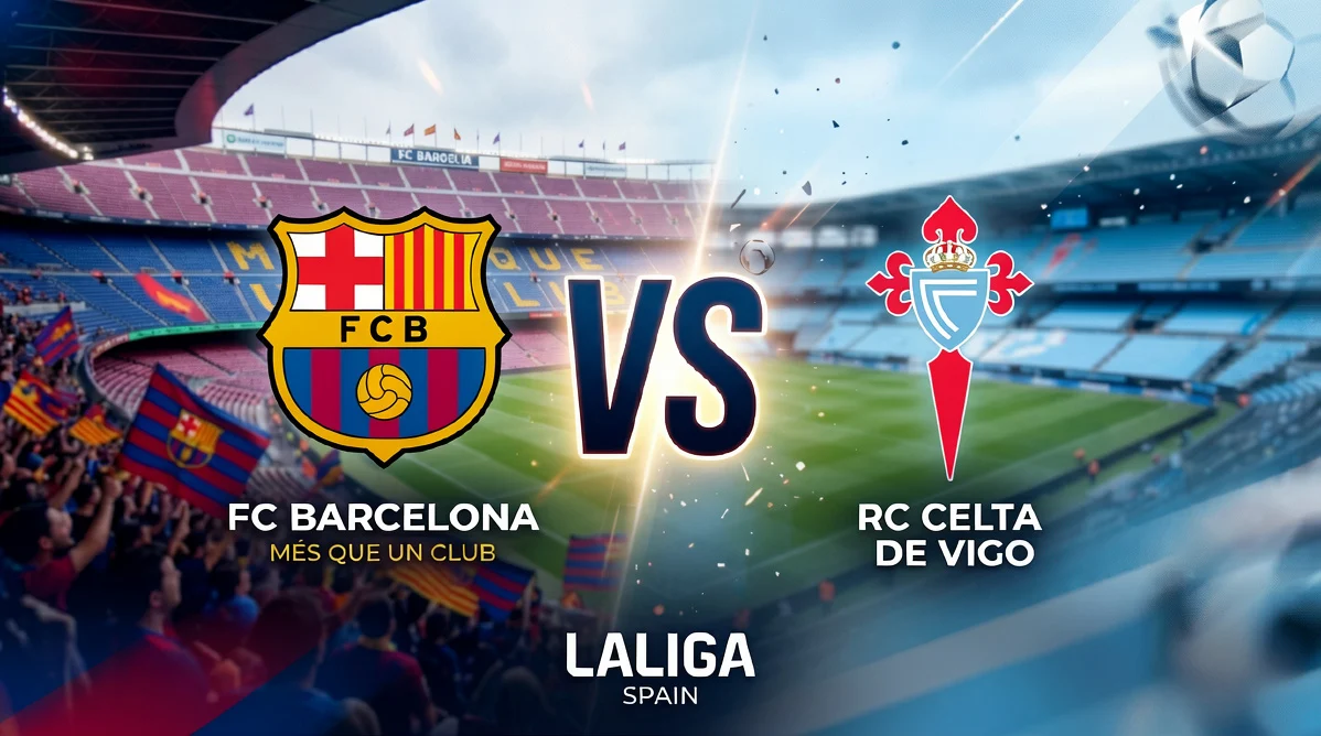 لعبه barcelona vs celta vigo: القناة الناقلة لمباراة برشلونة ضد سيلتا فيغو الان في الدوري الإسباني 2026