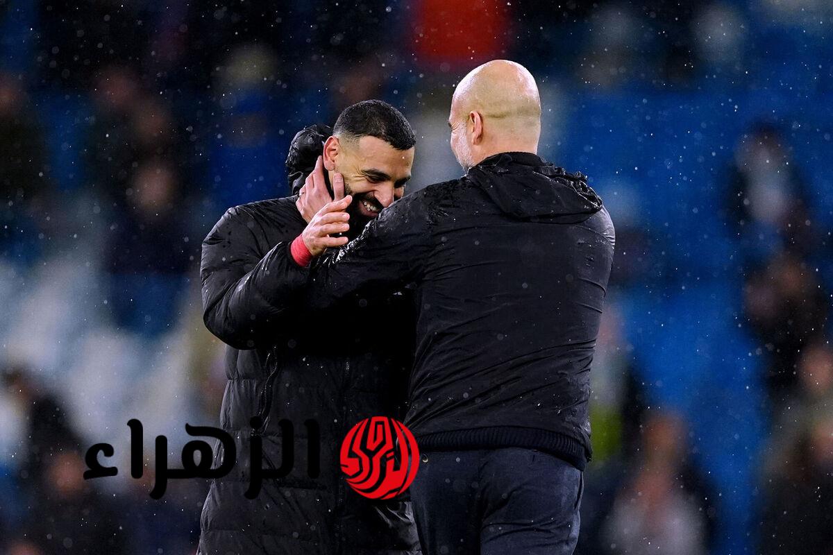 جوارديولا يودع محمد صلاح بوصفه أسطورة قبل مواجهة كاس الاتحاد الانجليزي