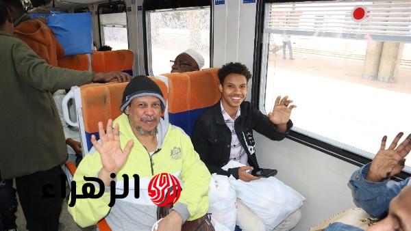 سكك حديد مصر تسير قطارًا جديدًا لنقل السودانيين ضمن مشروع العودة الطوعية