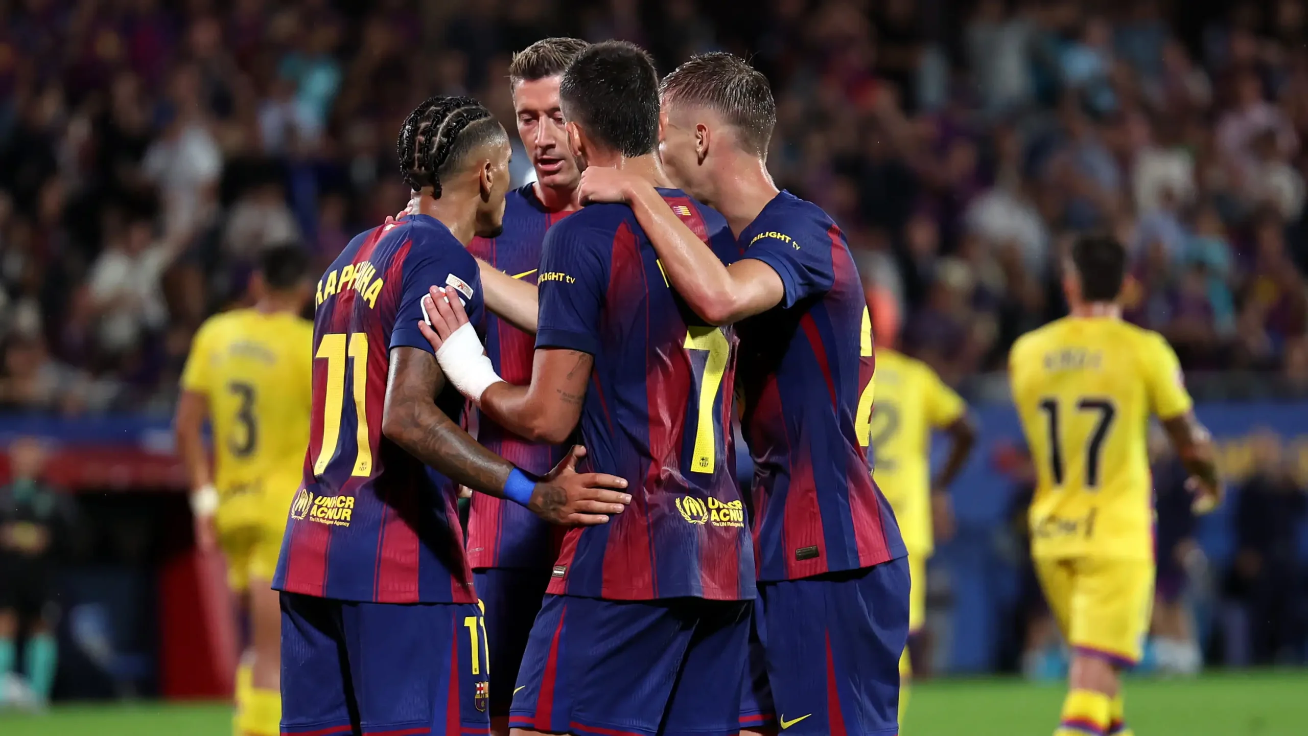 getafe vs barcelona: معلق مباراة خيتافي ضد برشلونة الشوط الثاني في الدوري الإسباني 2026