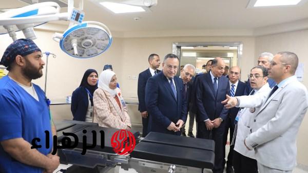 وزير التعليم العالي ومحافظ المنيا ورئيس الجامعة يفتتحون مستشفى استقبال ورعاية الأطفال