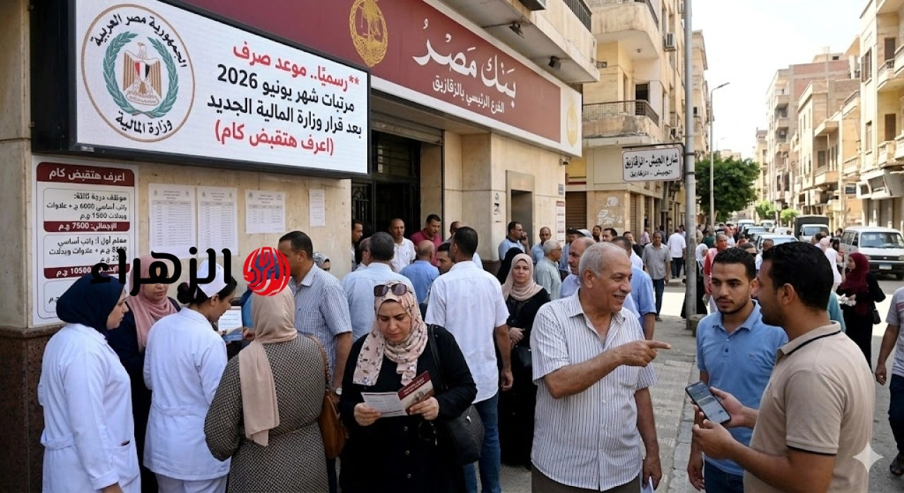 رسمياً.. المالية تعلن تبكير صرف مرتبات شهر يونيو 2026 وجدول زيادة الحد الأدنى للأجور